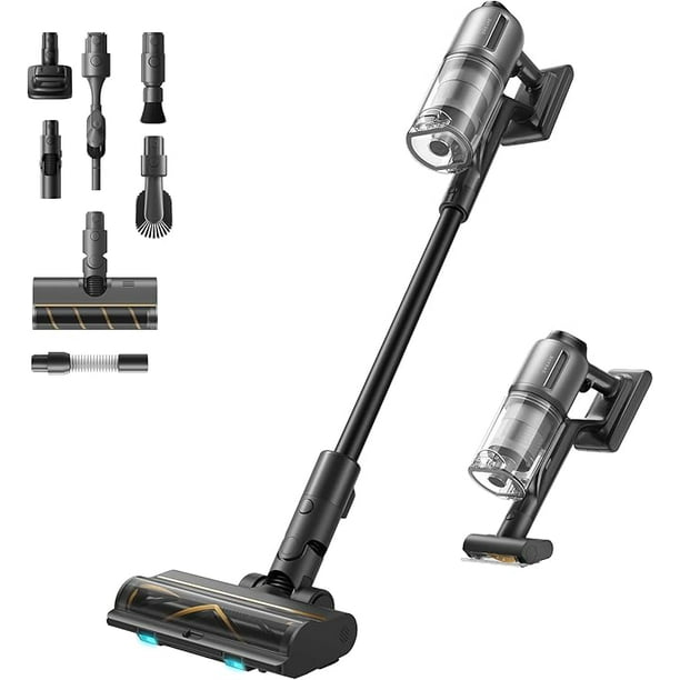 Dreame Z30 Aspiradora Inalámbrica Limpieza Multisuperficie, Succión 310 AW con Cepillo Doble, Tiempo de Limpieza de 90 min, Tecnología Detección Dust-Reveal, Herramienta para Quitar Pelo de Mascotas