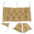 thumbnail image 4 of Coussin en Osier pour Banc 2 Personnes, Coton PP, Imperméable et Résistant au Soleil, Sangles de Fixation, pour Chaises Intérieures et Extérieures, Balançoires, Ensembles de Terrasse, Coussins de Patio avec Résilience et Confort, 4 of 7
