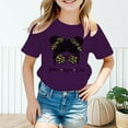 thumbnail image 2 of MEZZALL Kid Girls Cute Graphic T-Shirt Round Neck Short Sleeve Tee Summer Casual Tshirts Tops, , 5-6 Years, 2 of 5