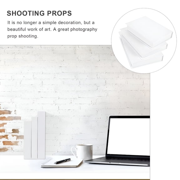 LAMIRO 3pcs Blank Books For Decoration Vintage Book Prop Entryway Table Decor Faux Books For Decoration Coffee Table Books Decor (Small)