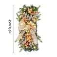 thumbnail image 3 of DPTALR Christmas Rattan Upside Down Tree Wall Hanging Door Hanging Restaurant Decoration, 3 of 5