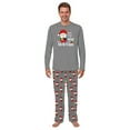 thumbnail image 3 of Gnome For Christmas Matching Family Pajamas With Pockets, Gray Gnome Holiday Pajama Set, Size NB - Men 6XL, 3 of 7