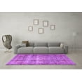 thumbnail image 3 of Ahgly Company Indoor Rectangle Medallion Purple Traditional Area Rugs, 7' x 10', 3 of 4