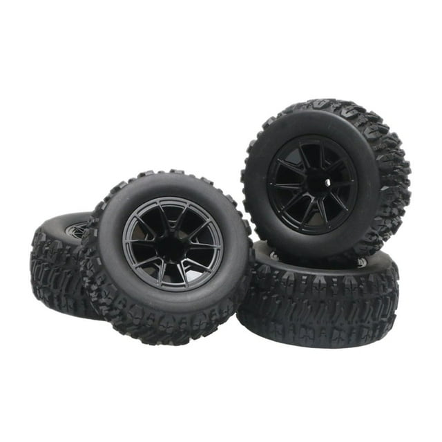 CUITING Roues et Pneus de Voiture RC Pièces de Rechange pour Voiture RC 1/12 1/14 1/ 16 Voiture RC DIY 4 Pcs