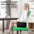 thumbnail image 3 of CL.HPAHKL Mesh Office Desk Chair Armless Computer Chair, Adjustable Rolling Task Work Swivel Chairs with Wheels, Ergonomic PC Chair for Small Spaces Home Bedroom Study, Green, 3 of 5