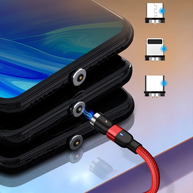 USB Charging Cable 540-Degree Magnetic Chargers Lightweight Portable Type-C Data Wire Charger Line for Smart Bracelets Replacement Head 1