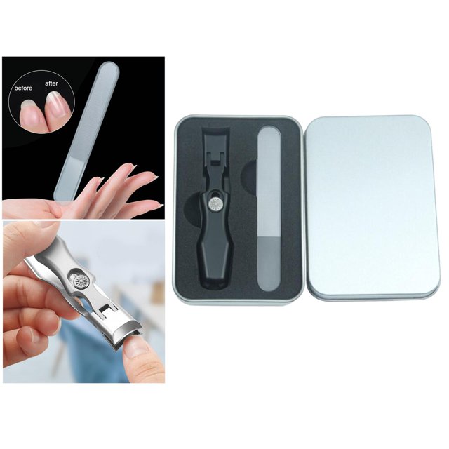 Cortaúñas robusto de gran tamaño con apertura de mandíbula ancha de acero inoxidable, resistente, cortaúñas, para uñas resistentes, mujeres, - Baoblaze Cortauñas