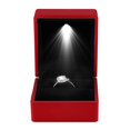 thumbnail image 3 of TOPINCN Étui à Bagues, 4 Couleurs Boîte de Rangement à Bagues Éclairée à LED à la Mode Présentoir à Bijoux Cadeau, Étui de Rangement à Bagues, 3 of 8