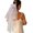 Straightforward, variant on Elegant Two Layer Tulle Veils Accessory In Light Pink Flower Design For Summer Weddings