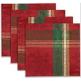 thumbnail image 3 of Holiday Legacy Yarn Dyed Jacquard Fabric Tablecloth for Christmas, Winter, and Holiday (Multi, 18" X 18" Napkins Set of 4), 3 of 5