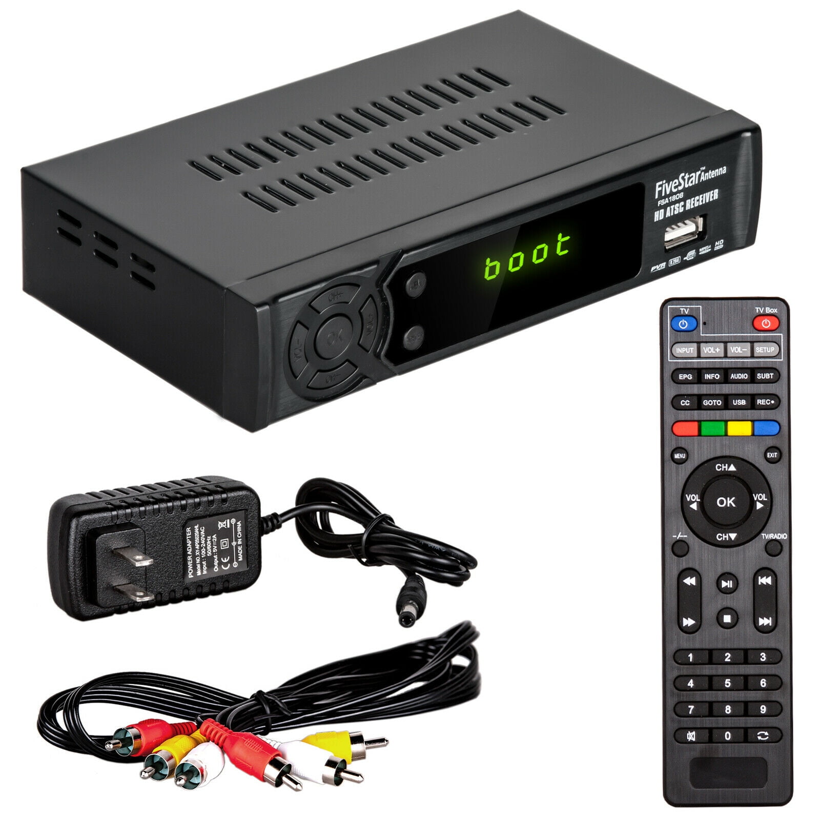 Digital Box for & HDMI Cable & Remote View/Record Local HD TV - Walmart.com