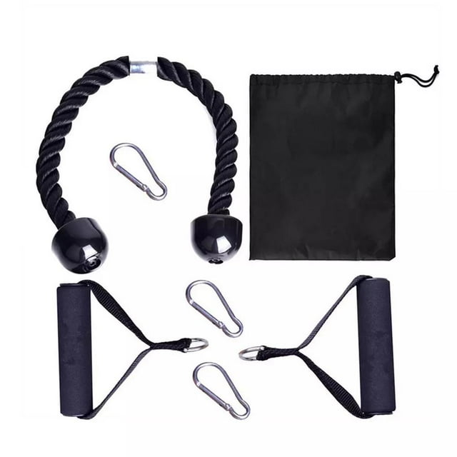 ziyahi 7Pcs/Set Fitness Equipment Arm Strength Rope Biceps Pull Rope Down Pressure Training Triceps Pull Rope Men and Women Resistance Band