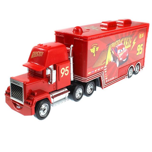 Disney-Coche de juguete Pixar Cars 2 para niños, Rayo McQueen, tío Mike, camión Jackson Storm Matt 1:55, patrón de Metal fundido a presión, regalo para niños