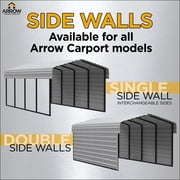 Arrow 20 x 12 x 9 ft Eggshell Carport