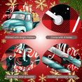 thumbnail image 4 of Retro Truck Decoration Christmas Banner Holiday Gifts Festive Design Snow Background for Winter Celebrations Indoor Party, 4 of 9