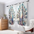 thumbnail image 6 of A Peacock Blackout Curtains Thermal Insulation 63 inch Grommet for Bedroom Living Room Bathroom Kitchen Windows 2 Pack, 6 of 6