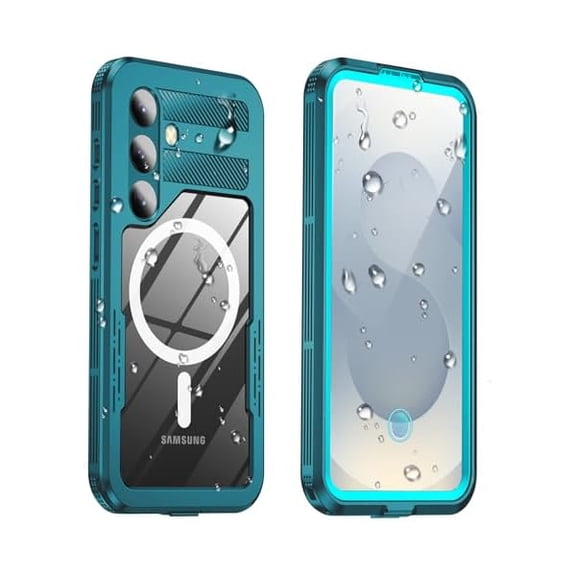 for Samsung Galaxy S25 Plus Waterproof Case, [Fit for Magsafe] [Built-in Screen Protector] [Military Shockproof], IP68 Water Proof Rugged Heavy Duty Magnetic Case for S 25 Plus 6.7", Teal