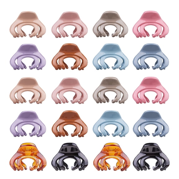 FITDON 20PCS Small Octopus Hair Clips Spider Claw Clip for Women Girls Kids (4cm, 10colors)