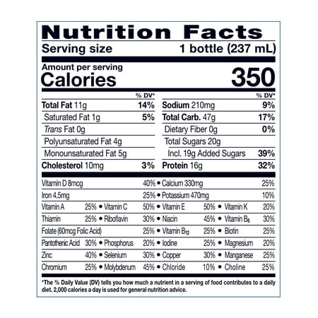 Ensure Plus Meal Replacement Nutrition Shake, Vanilla, 16g Protein, 8 fl oz - 16 Pack