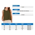 thumbnail image 4 of Blusa George para Mujer, Blusa Básica Cuello Redondo sin Manga Olivo Talla M, 4 of 4