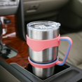 thumbnail image 2 of Pink+blue Hand Holder Plastic Cups Handle 30 Oz Rambler Tumbler Handle For 30ounce Cup Mugs Two Rings, 2 of 5