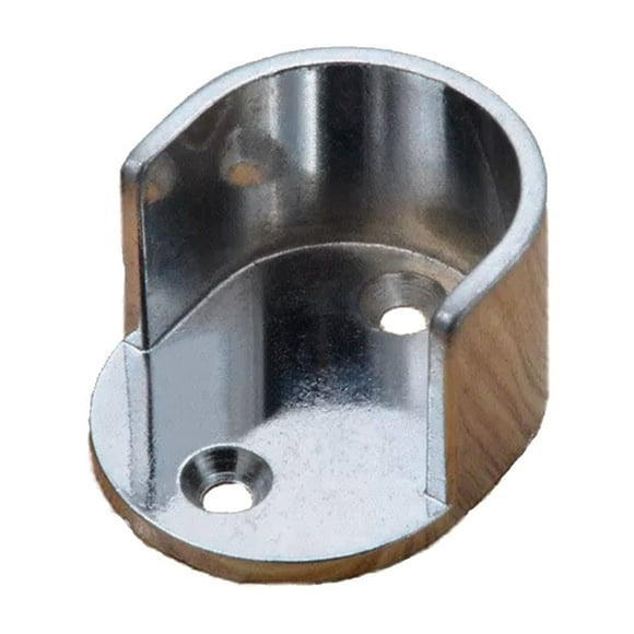 Universal Closet Pole Socket Shower Rod Socket Zinc Alloy Closet Rod Bracket