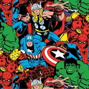 Marvel Characters Comic pack Multi 100% cotton Fabric by the yard