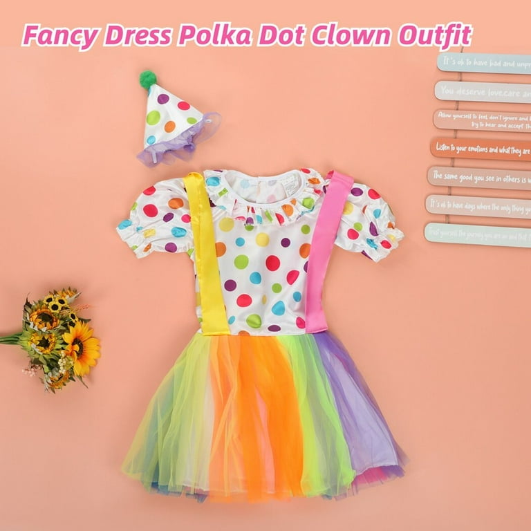 Polka dot top skirt fancy dress