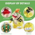 thumbnail image 5 of Bowser Plush,Bowser Stuffed Animal Mario All Star Collection 10 Inch Yellow– Sweet Gift for Mario Fans and Kids, 5 of 7