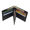 thumbnail image 6 of MARSHAL RFID Blocking Distressed Leather Bifold Wallet for Men with Tree of Life Design Black, 6 of 8