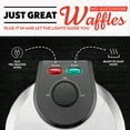thumbnail image 3 of Gourmia Belgian Waffle Maker with Browning Control, PFAS-Free Nonstick, Stainless Steel, 3 of 10