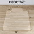 thumbnail image 5 of Ktaxon PVC Matte Desk Office Chair Floor Mat Protector for Hard Wood Floors 48" x 36", 5 of 11