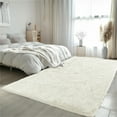 thumbnail image 4 of IR Imperial Rooms Solid Accent Shag Rug 2x3ft for Entryway Soft Fluffy Area Shaggy Rug White, 4 of 11