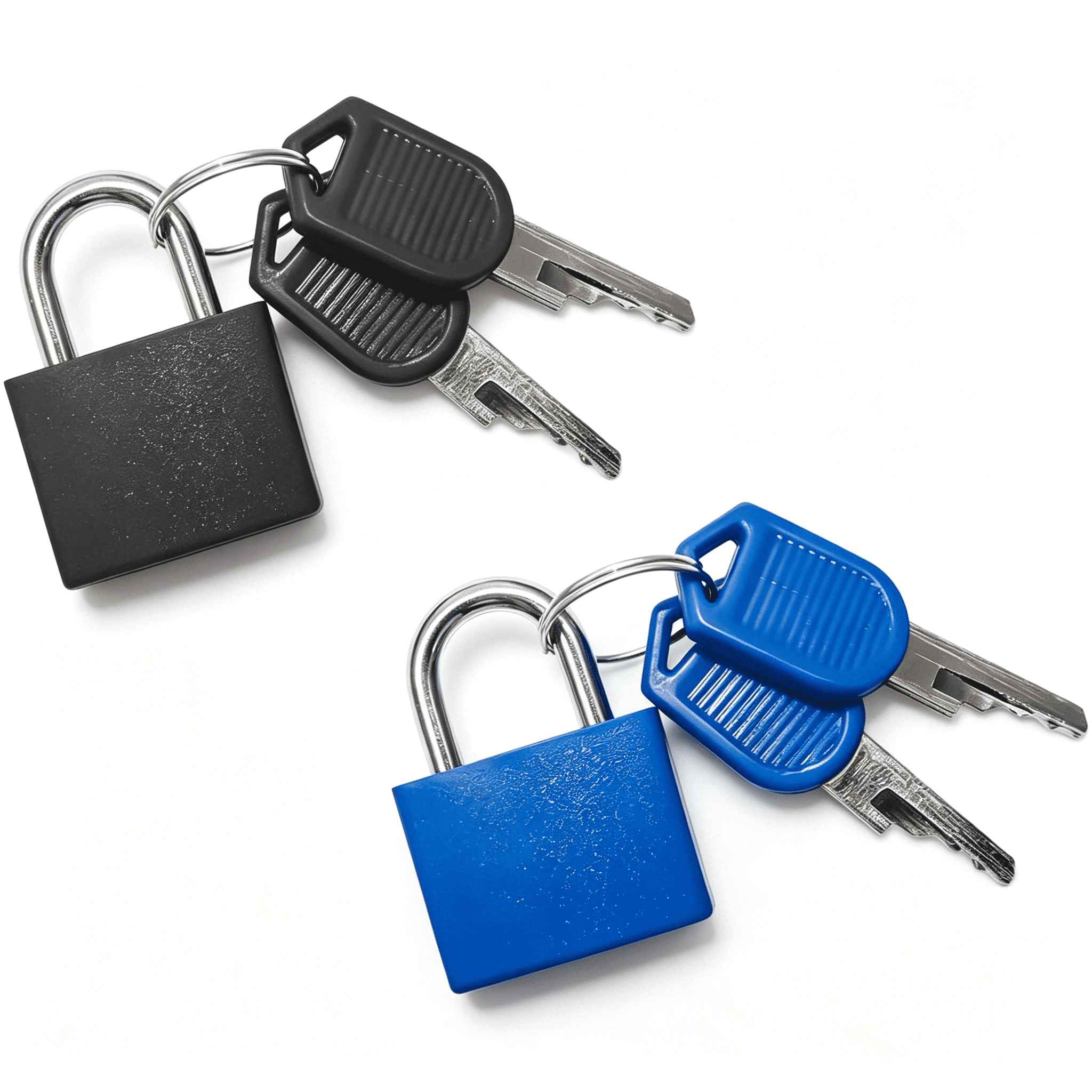 Hyper Tough Tight Spaces Mini Padlocks with Keys, 2 Pack, Green
