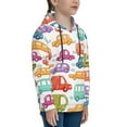 thumbnail image 3 of Lsque Doodle Cars Patten Youth Hoodie Sweatshirt Pullover with Kangaroo Pocket Boys and Girls Hoodie Warm Hoodie for Kids-Small, 3 of 6