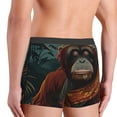 thumbnail image 3 of Fotbe Banana Leaf Meditating Gorilla Men’s Total Support Pouch Boxer Briefs, X-Temp Cooling, Moisture-Wicking Underwear, Regular, Long-leg and Trunk-X-Large, 3 of 6