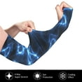 thumbnail image 3 of Gaeub Blue Lightning Cooling Sleeves for Unsex, Arm Sleeves, UV Sun Protection Sleeve to Cover with Silicone Anti-Slip, 3 of 8