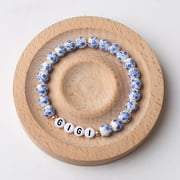 GIGI/NANA/Grandma Birthday Gift Porcelain Bracelet Mothers Day Valentines Day Birthday Gift for Mum and Grandma