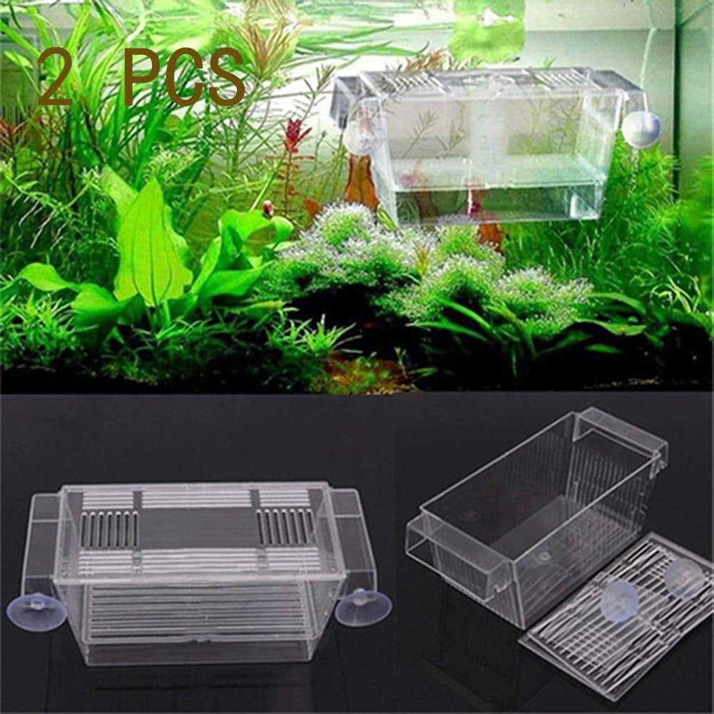 Aquarium Fish Breeding Box - Acrylic Hatchery Isolation Divider For Fry,  Sick Fish, 12x12cm