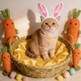 thumbnail image 6 of NWOKYZGH 3 Set Bunny Ears Easter Costume, Headband Ear Hat Cute Pet Bow Collar Puppy Tail for Pet Easter Party Costume Accessories Supplies, 6 of 6