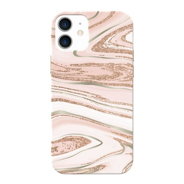 onn. Phone Case for iPhone 12 / 12 Pro - Pink Gold Marble