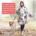 thumbnail image 4 of Wearable Oversized Blanket,Pioneer Flower Floral Print Pattern Wearable Blanket Hoodie for Adults,Cozy Hooded Blankets with Super Pockets,Super Warm Fuzzy Pullover for Women & Men, 4 of 6