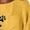 Yellow-A, variant on Fengqque Cotton Linen Tops for Women Casual Summer Crewneck Printing T-Shirt 3/4 Sleeve Loose Fit Tees Yellow-A XL(XL)