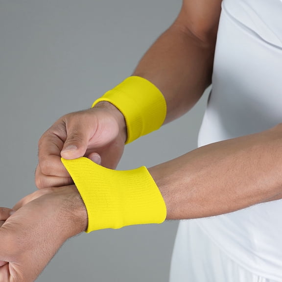 Hue Yellow Drip Wristbands