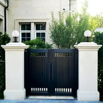 BESTONZON Post Mount Globe Light Post Light Acrylic 1 Set