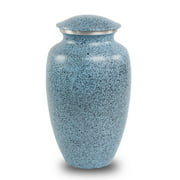 OneWorld Memorials Alloy Cremation Urn For Ashes - Large 200 Pounds - Light Blue Classic - Engraving Sold Separately