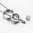 thumbnail image 2 of Circle Of Life Urn Necklace for Ashes No Longer by My Side, Forever in My Heart Carved Locket Cremated Ashes Necklace, 2 of 7