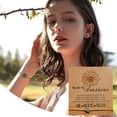 thumbnail image 6 of SUSHANG Alloy Sunflower Braided Bracelet Fashion Classic Personality Card Bracelet Alloy Sunflower Wax Thread Woven Bracelet Jewelry for Women, 6 of 7