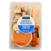 Marketside Chicken & Vegetables with Red Pepper Hummus & Pita, 9 oz