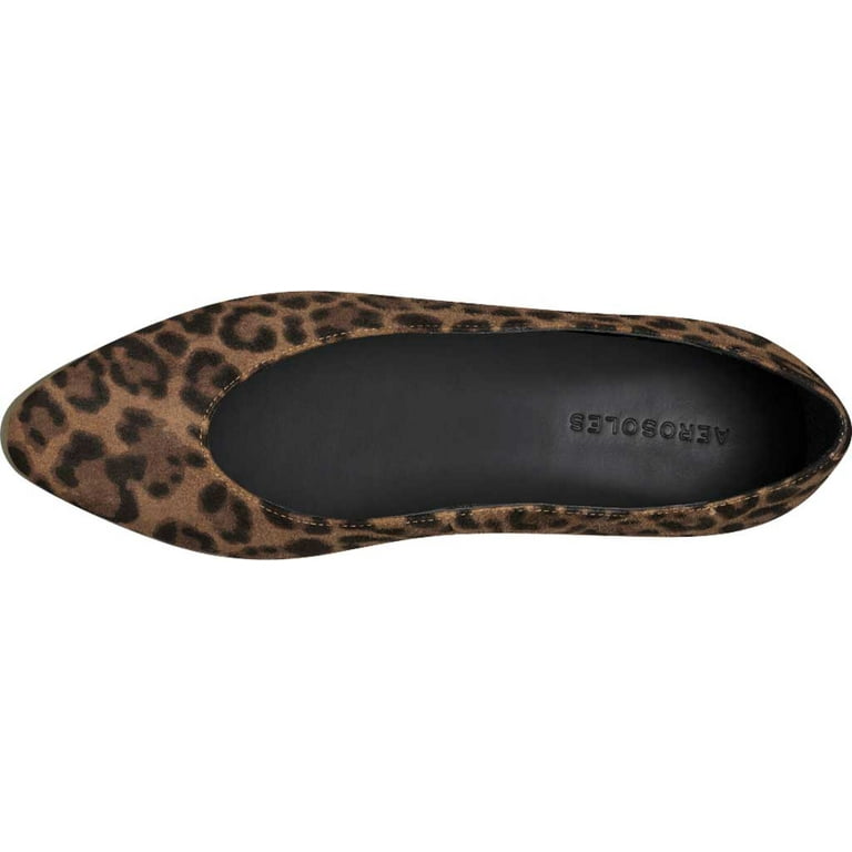 Aerosoles leopard shop print flats